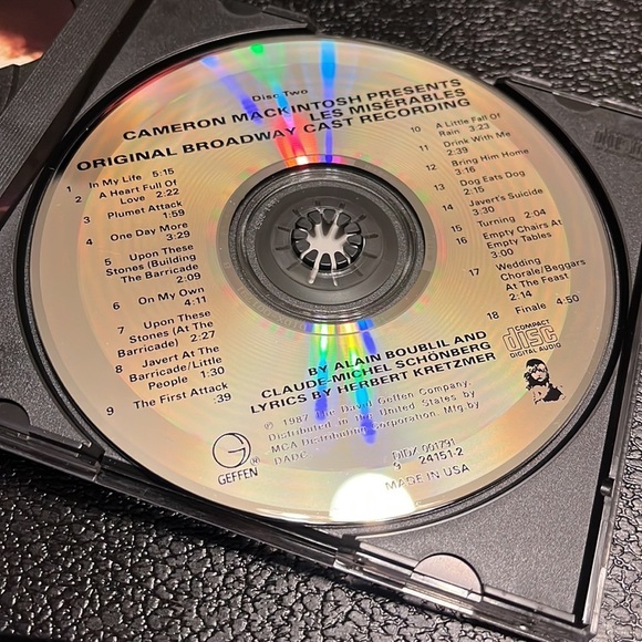 Les‎ Misérables Original Broadway Cast Recording Two Disc Set 1987 EUC Booklet - Picture 6 of 10